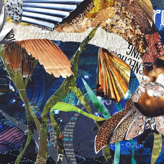 Walleye Art Collage – Deborah Shapiro Art